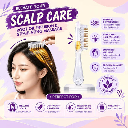 2-in-1 Scalp Oil Applicator Comb