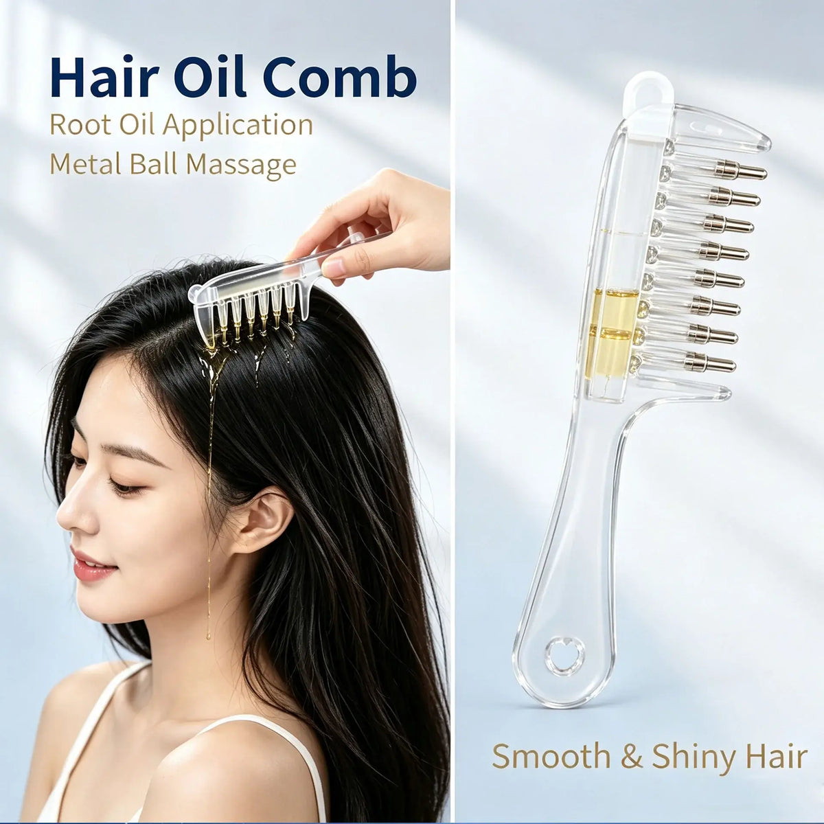 2-in-1 Scalp Oil Applicator Comb